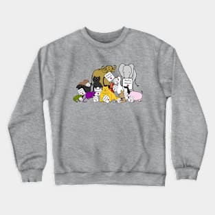 Cute Animals with Nasty Woman Signs Crewneck Sweatshirt